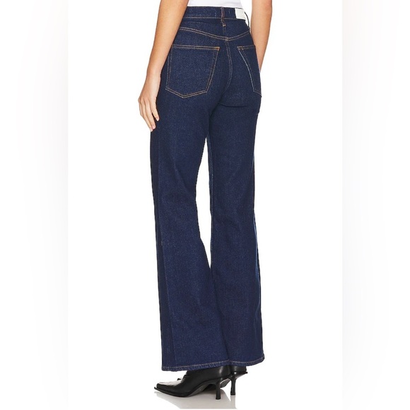 RE/DONE Originals 70's Ultra High Rise Wide Leg in Rigid Like Sz 32 NWT - Picture 3 of 15
